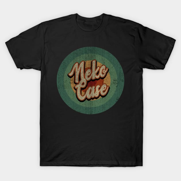 Circle Retro Vintage Neko Case T-Shirt by Jokowow